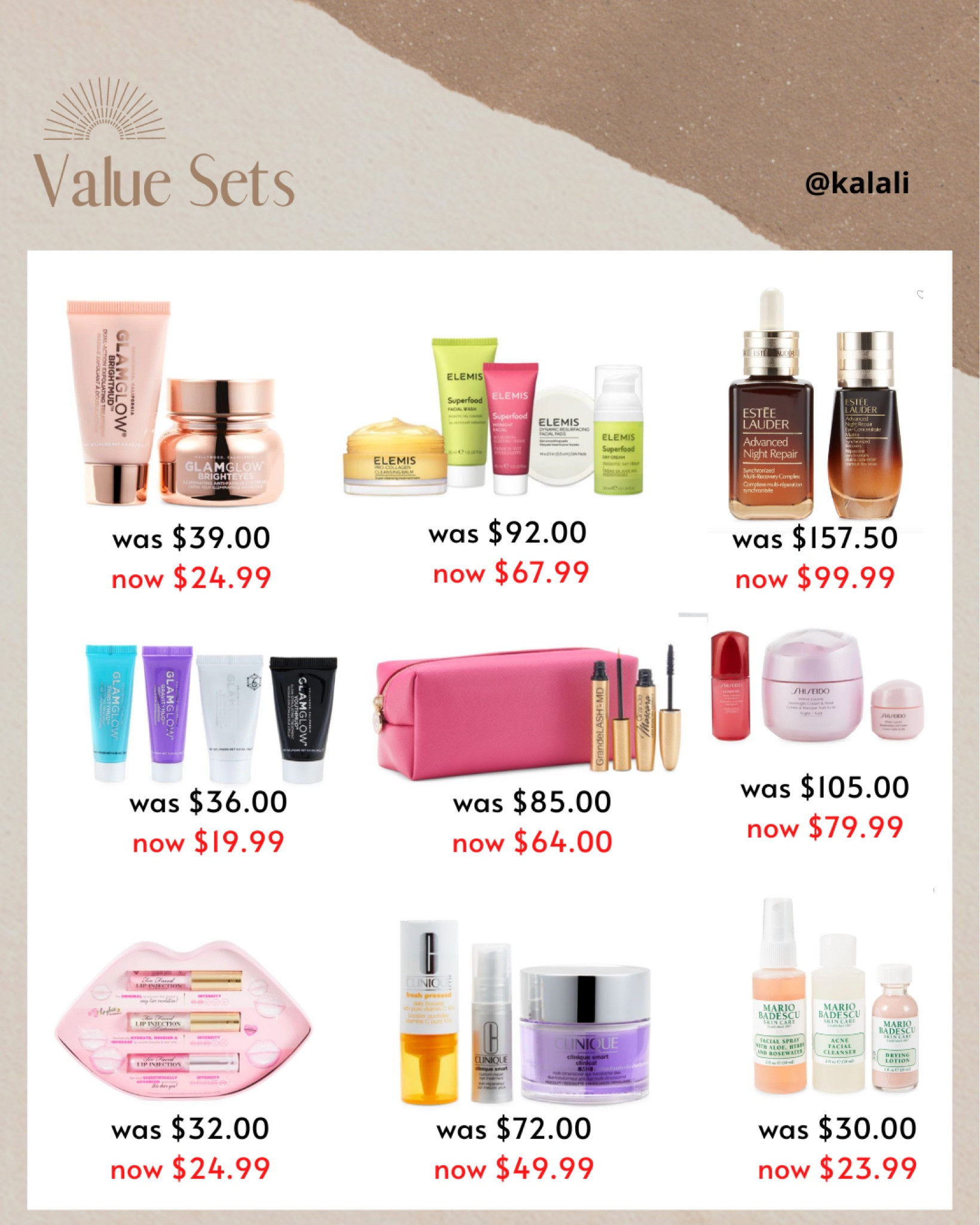 Skincare top value sets on sale. 
Some items only show as few left, if you like something try to get it fast before it sells out! 💕 
.
.
.
.
#valueset
#valuesets
#skincare
#beauty
#deal
#deals
#ulta
#sephora
#routine
#best
#makeup
#ltksale
#ltkbeauty
#bestdeals
#serum
#cream

#LTKSale #LTKunder50 #LTKbeauty