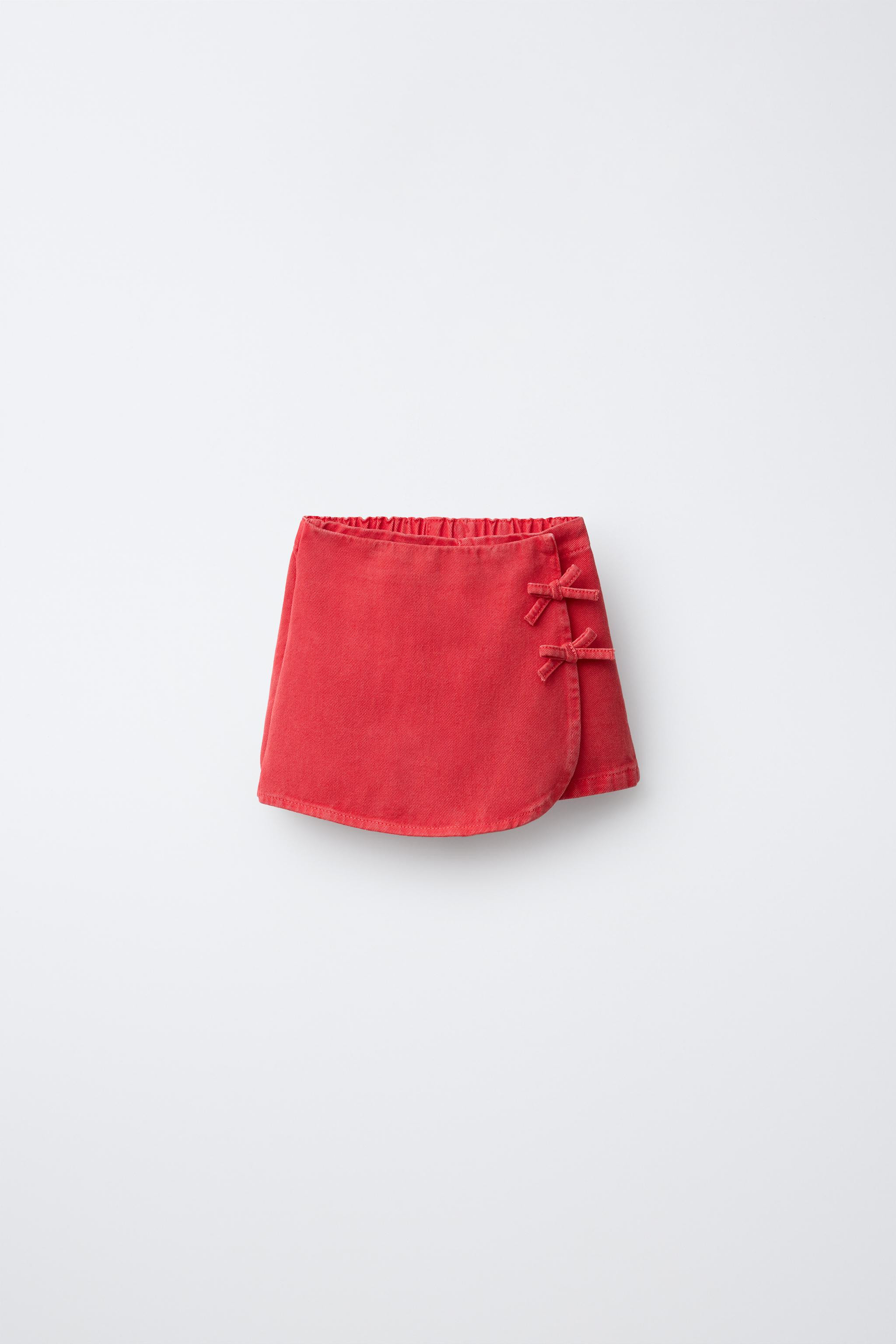 TIE TWILL SKORT | Zara US
