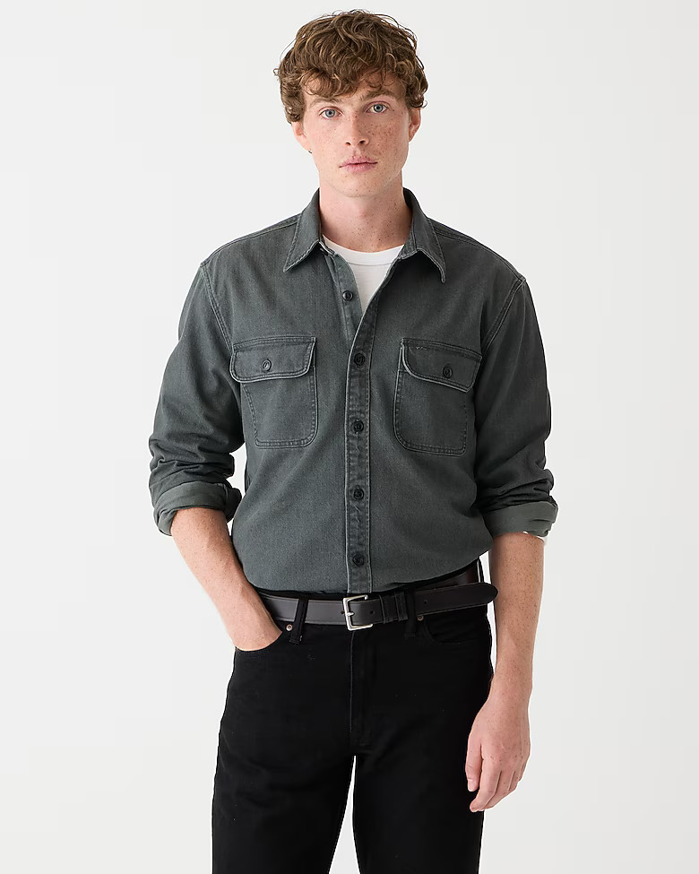 Midweight denim workshirt | J. Crew US
