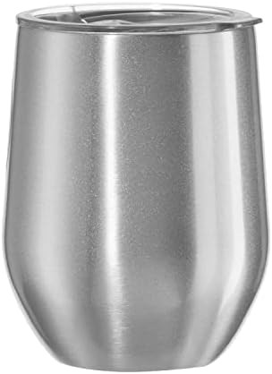 Oggi Cheers 'Celebrate Collection' Stainless Steel Insulated Wine Tumbler - Silver Sparkle, 12oz,... | Amazon (US)