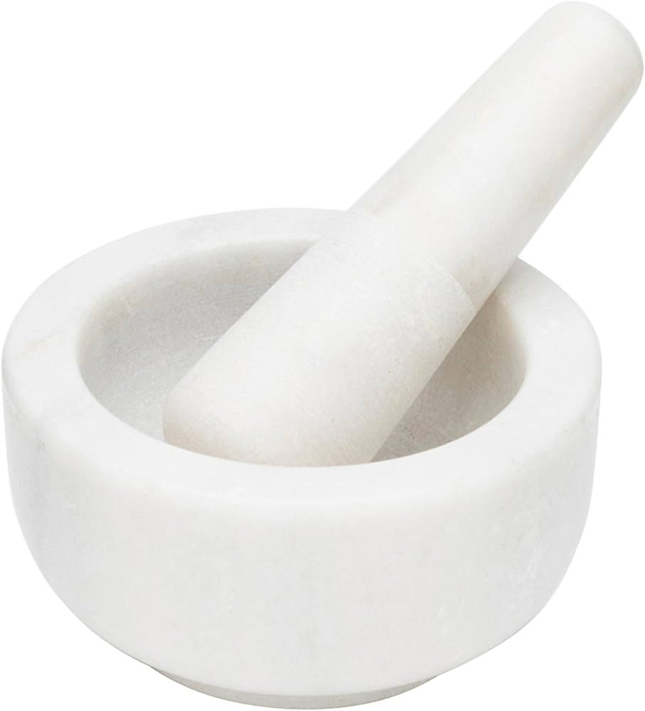 Fox Run Mortar and Pestle, Marble, White , 4.75" | Amazon (US)