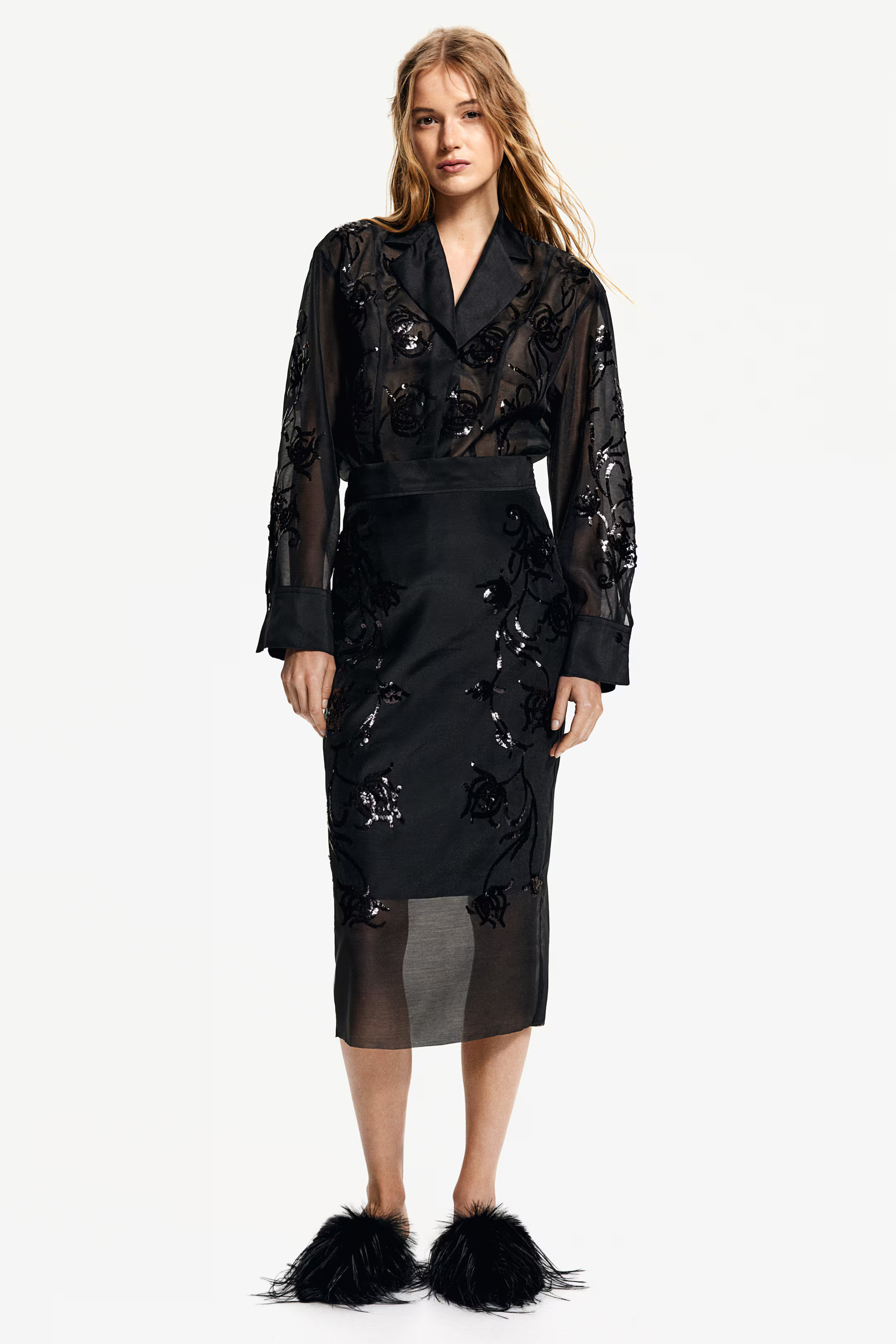 Sequined Organza Skirt | H&M (US + CA)