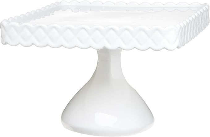 Rosanna Decor Bon Bon Footed Square Cake Stand White | Amazon (US)