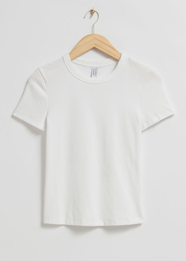 Ribbed Cropped T-Shirt | & Other Stories US