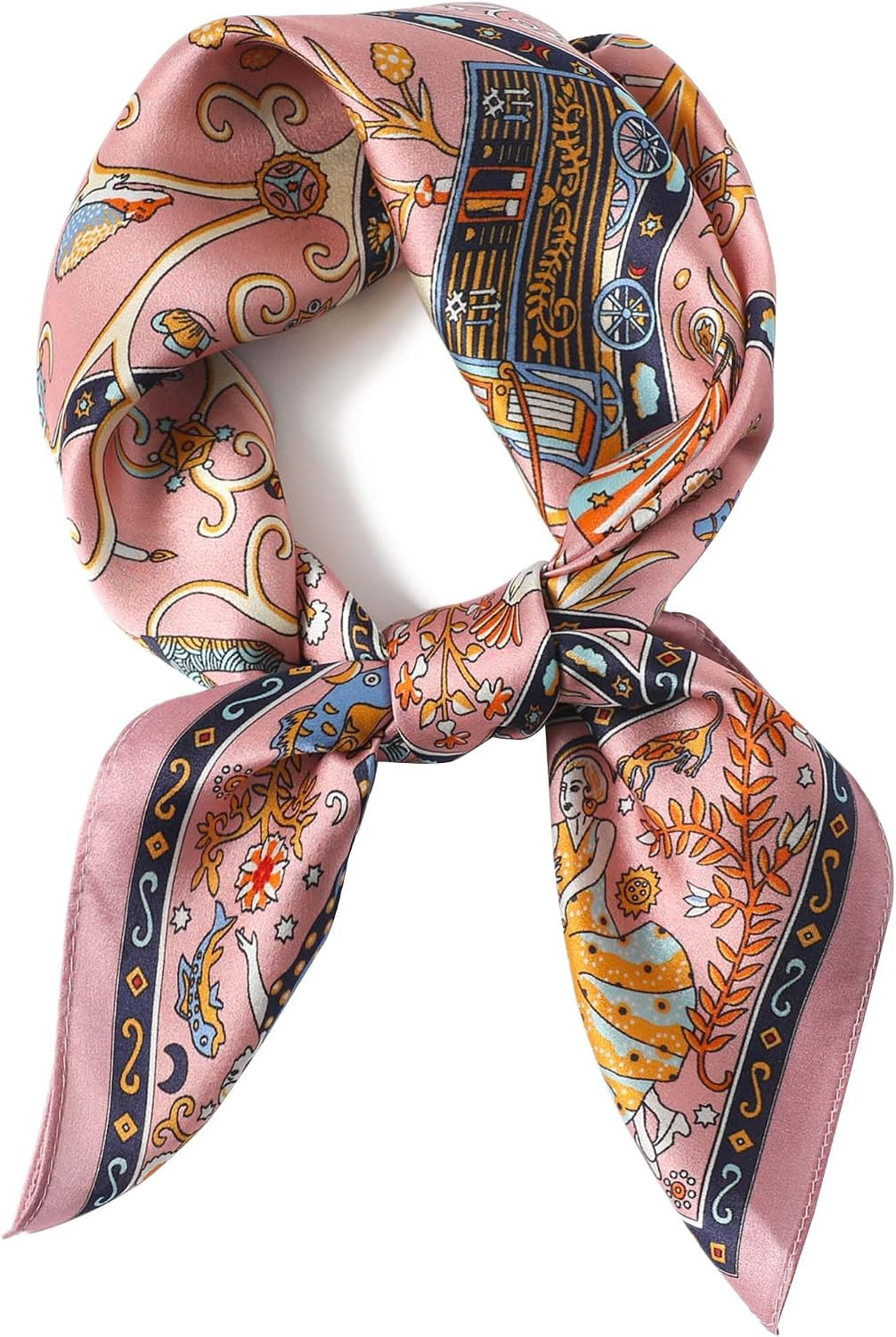 Silky Scarf for Women Lightweight Satin Bandanas Neck Hair Wrap For Sleeping Head Scarves 27.5" | Amazon (US)