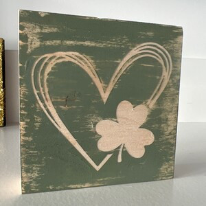 st patrick/shamrock/shelf sitter/tiered tray/home decor/farmhouse/rustic | Etsy (US)