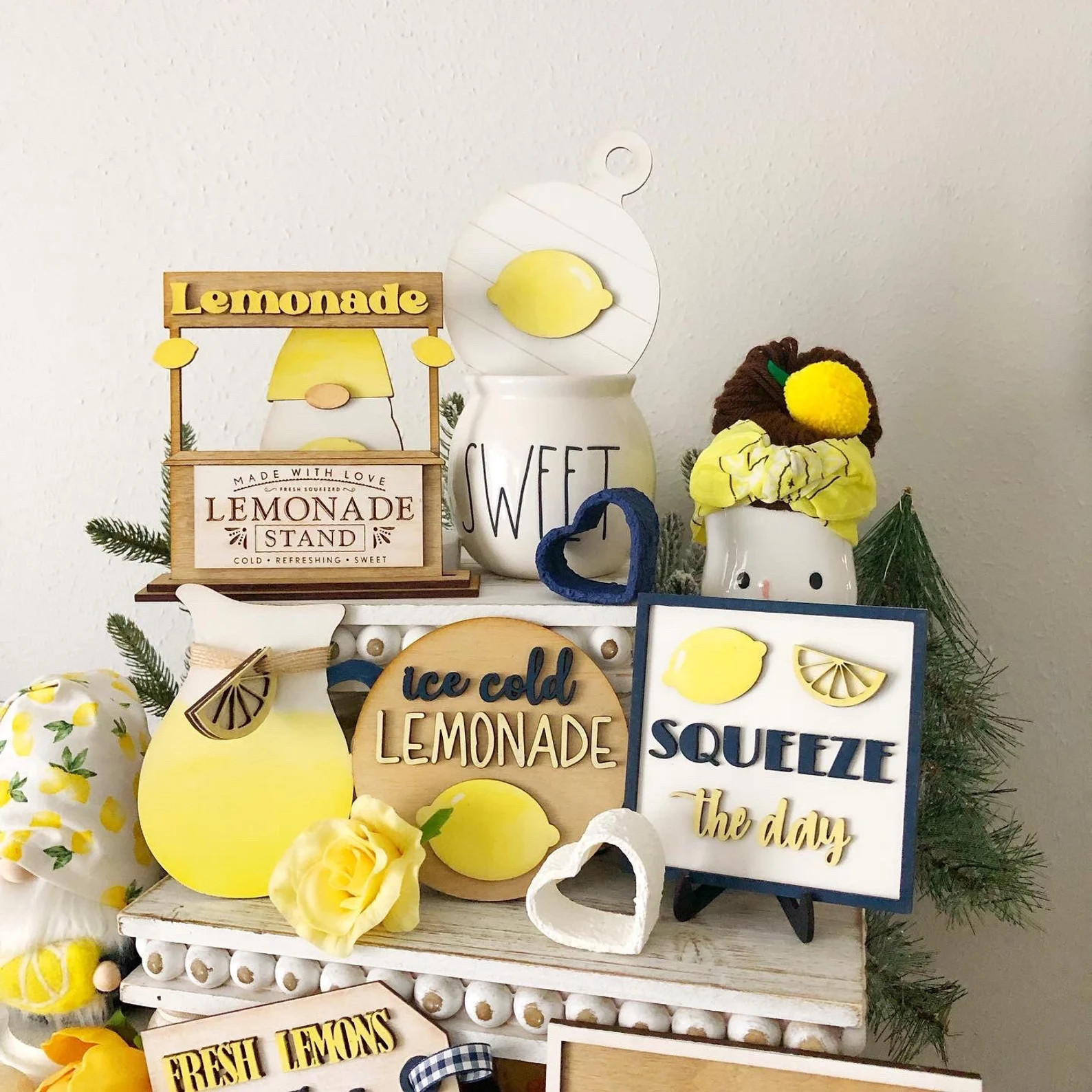 Lemonade Stand Tiered Tray Decor | Etsy | Etsy (US)