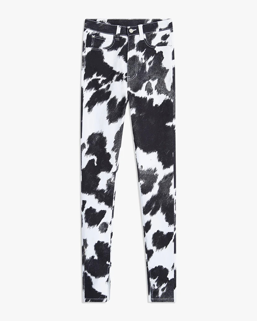 Cowhide Stiletto Slit Jean | We Wore What