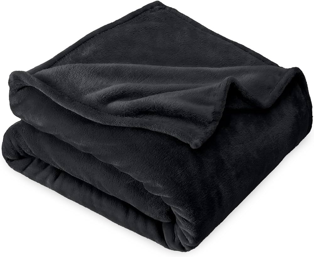 Amazon.com: Bare Home Fleece Blanket - Twin/Twin Extra Long Blanket - Grey - Lightweight Blanket ... | Amazon (US)