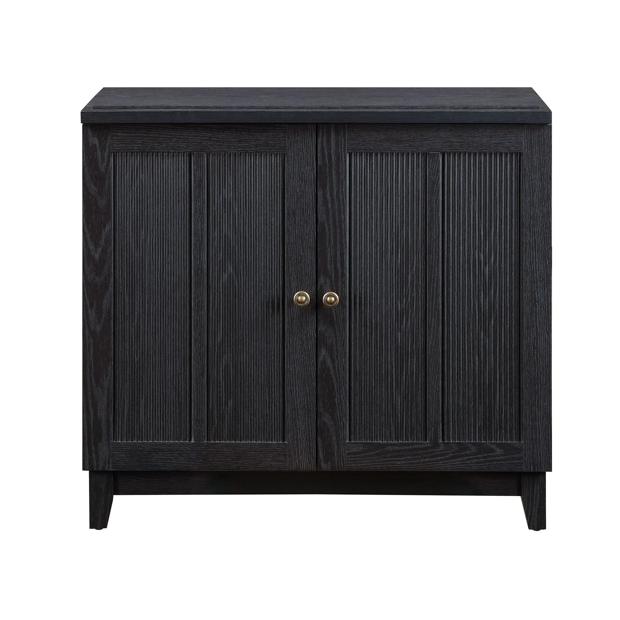 My Texas House Ellison Modular TV Console, Rich Black Finish | Walmart (US)