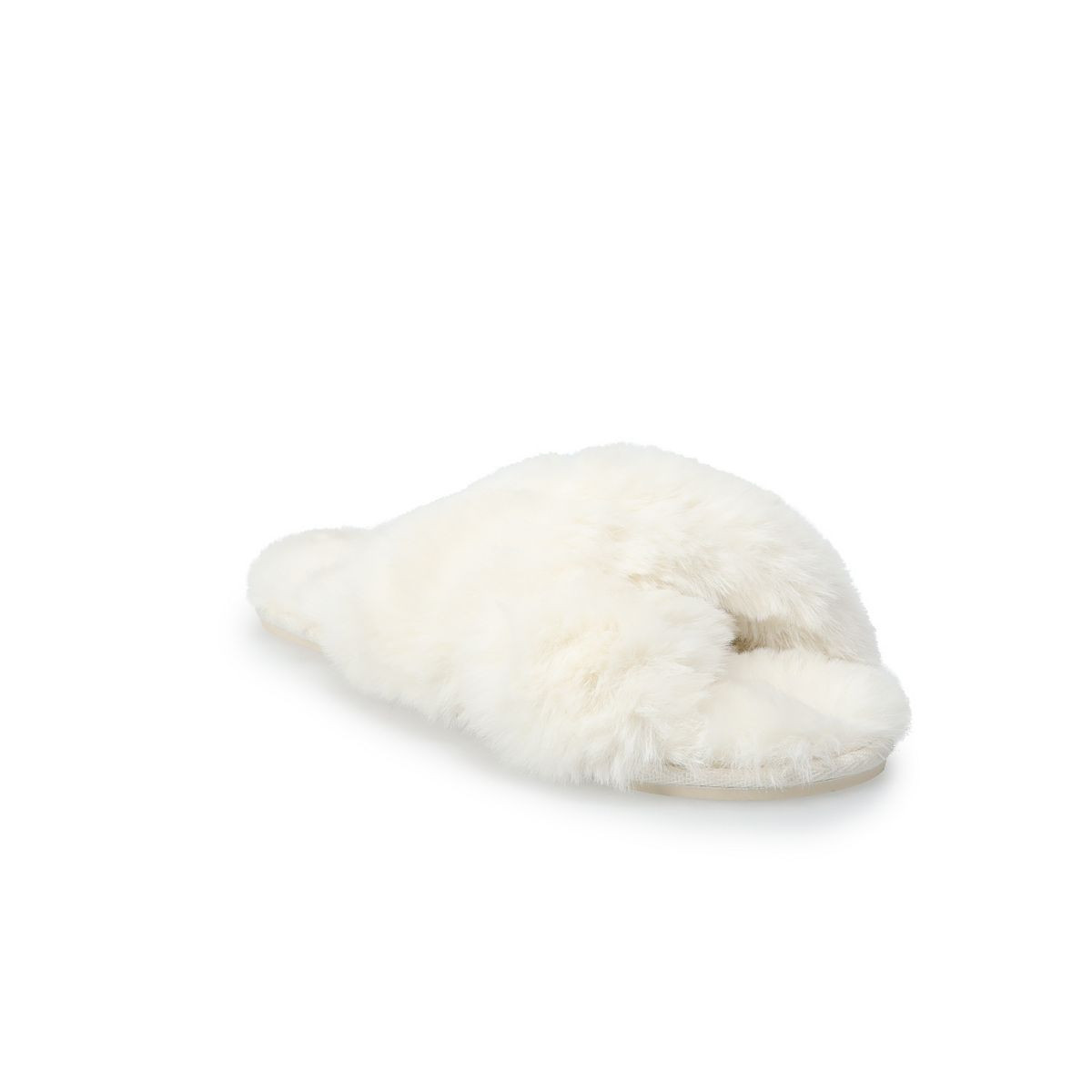 Women's LC Lauren Conrad Faux Fur Slide Slippers | Kohl's