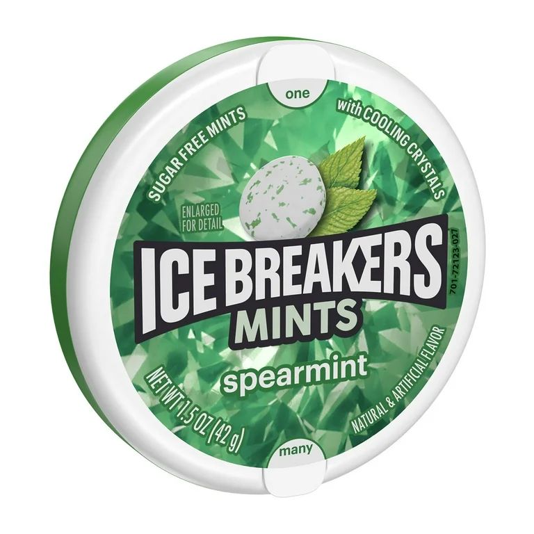 Ice Breakers Spearmint Sugar Free Mints, Tin 1.5 oz | Walmart (US)