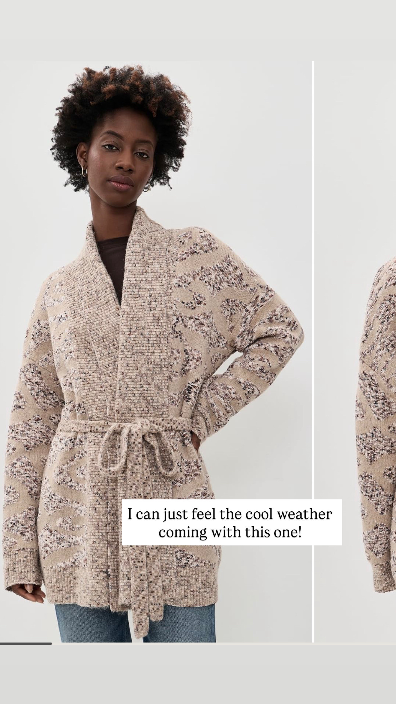 This cardigan looks so cozy! I love the pattern, and that it has a tie around the waist! I'm so ready for cooler weather!

Loverly Grey, Shopbop, cardigan, mountain outfit, fall cardigan, fall layers 

 #LTKSeasonal