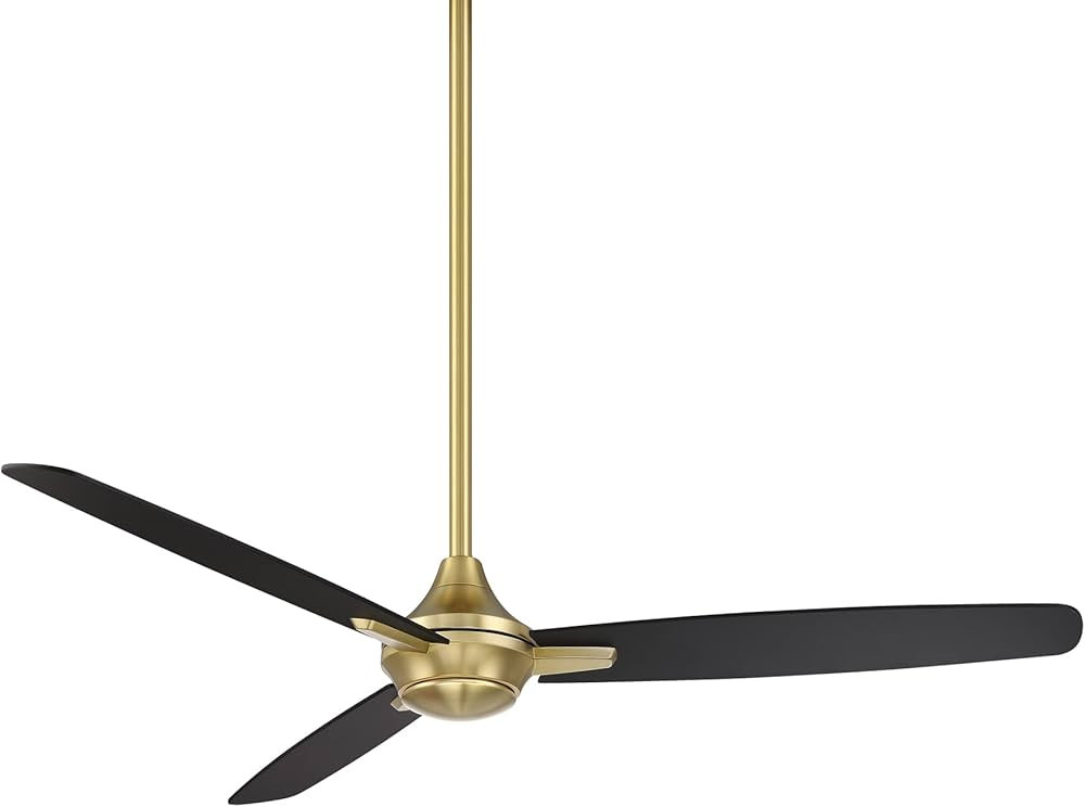 WAC Lighting Blitzen Indoor and Outdoor 3-Blade Smart Ceiling Fan 54in Soft Brass Matte Black wit... | Amazon (US)