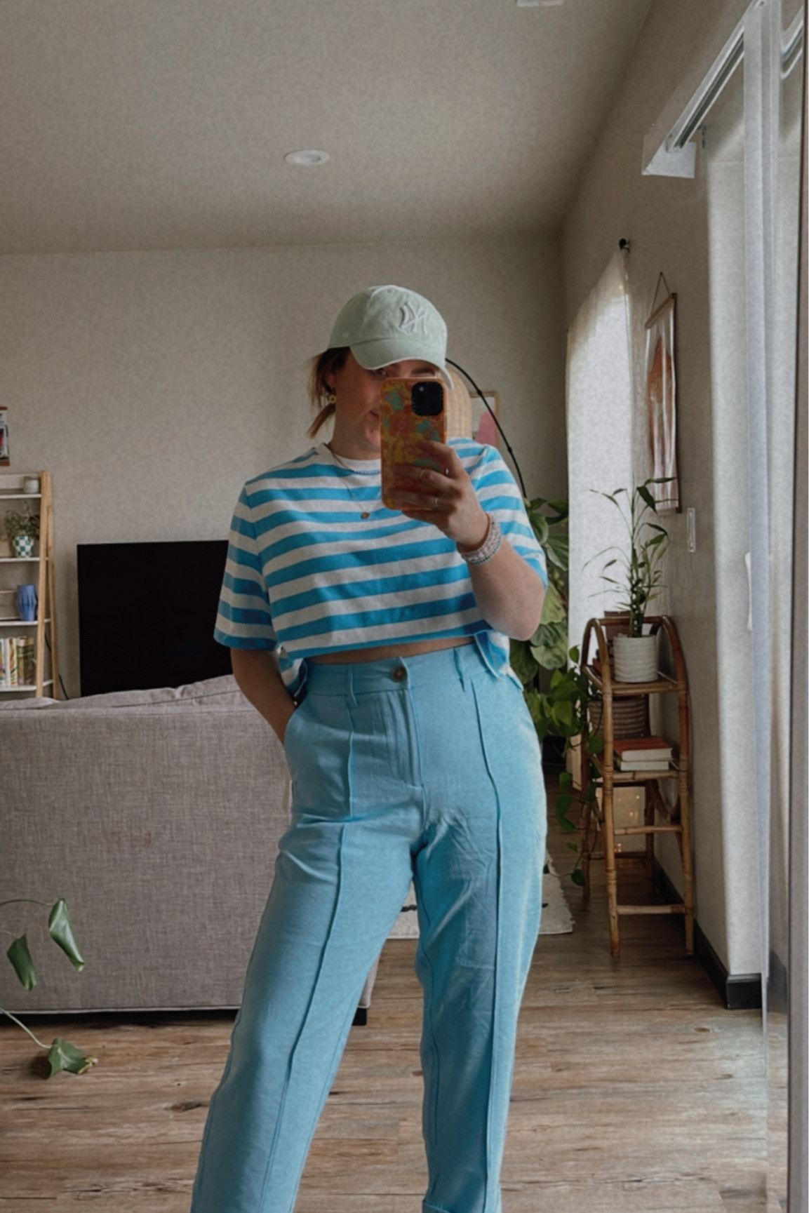Shirt size M
Pants size 8
Target finds
Colorful spring outfit
Teacher outfit
Dad hat
Striped basic tee crop


#LTKunder100 #LTKstyletip #LTKunder50
