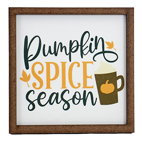 Pumpkin Spice Season Sign - Tier Tray Sign - Mini Wooden Sign - Fall Sign - Fall Decor - Wood Sig... | Amazon (US)