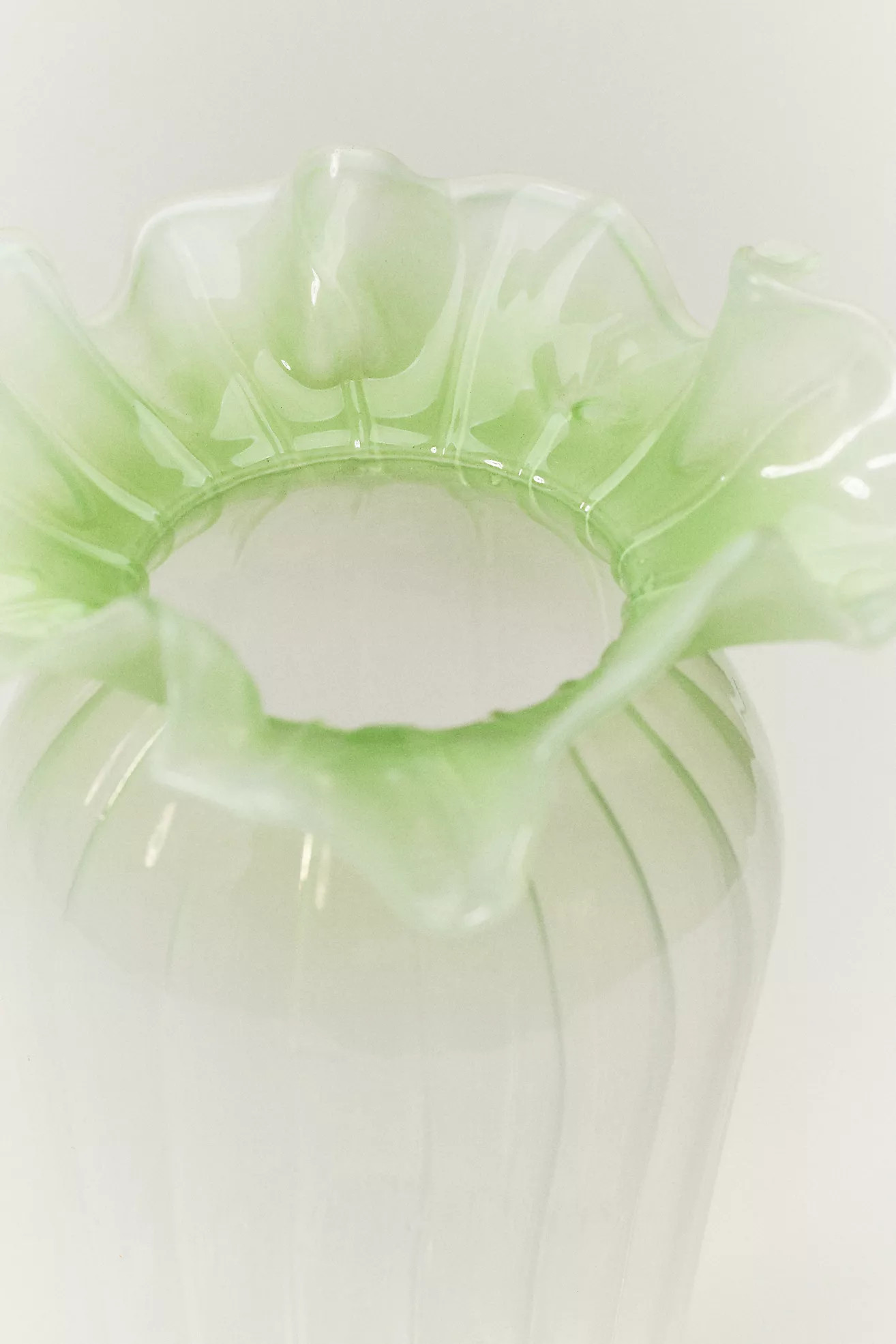 Lucy Ruffle Glass Vase | Anthropologie (US)