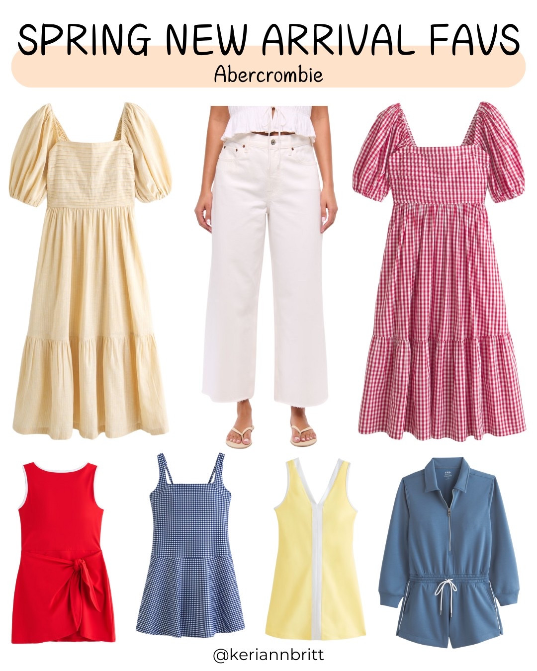 Spring New Arrivals - Abercrombie 

Abercrombie and Fitch / a&f / Emerson dress / gingham dress / tennis dress / athletic dress / white denim / midi dress 

#LTKSeasonal #LTKFindsUnder100 #LTKActive