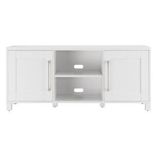 Chabot 58 in. White TV Stand Fits TV's up to 65 in. | The Home Depot
