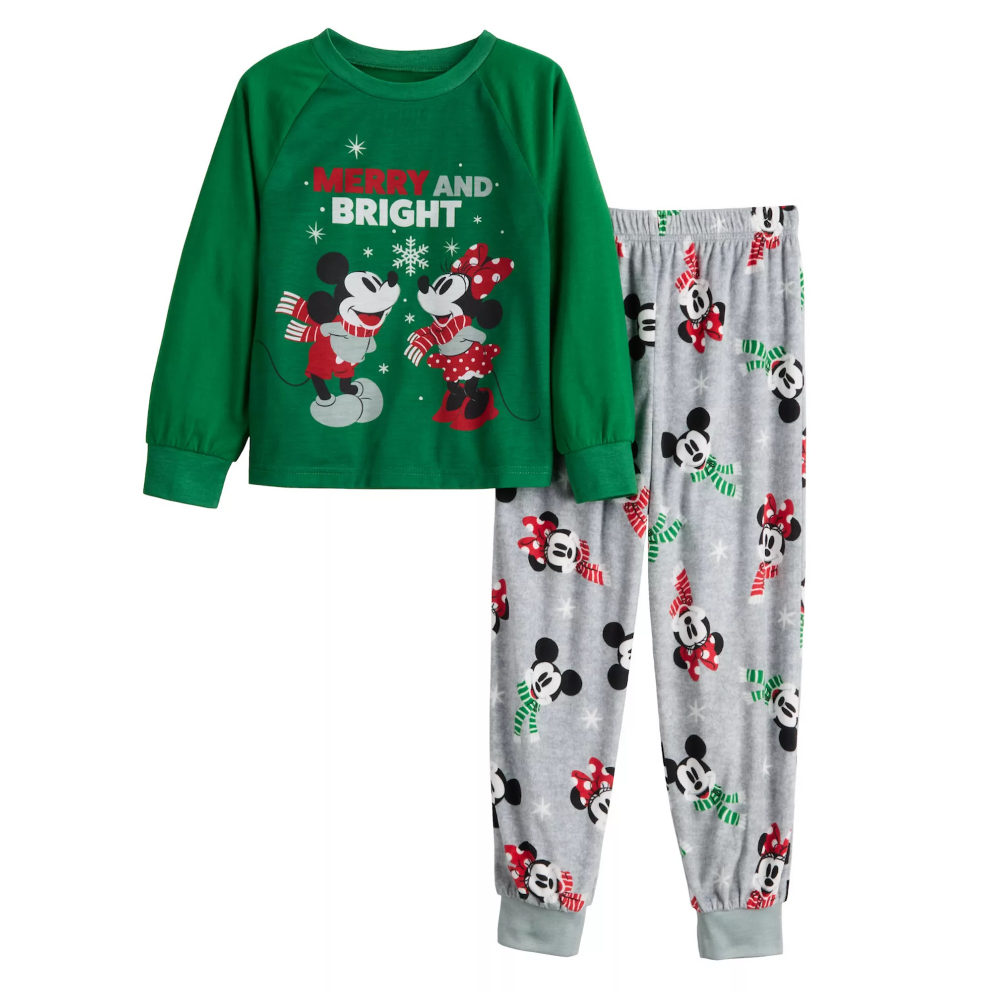 Kids 4-12 Jammies For Your Families® Disney's Mickey & Minnie Mouse Merry And Bright Pajama Top ... | Kohl's
