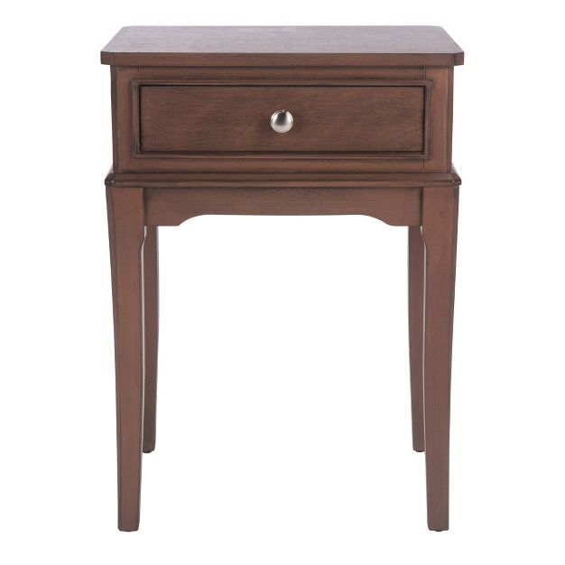 Opal 1 Drawer Accent Table Brown - Safavieh | Target