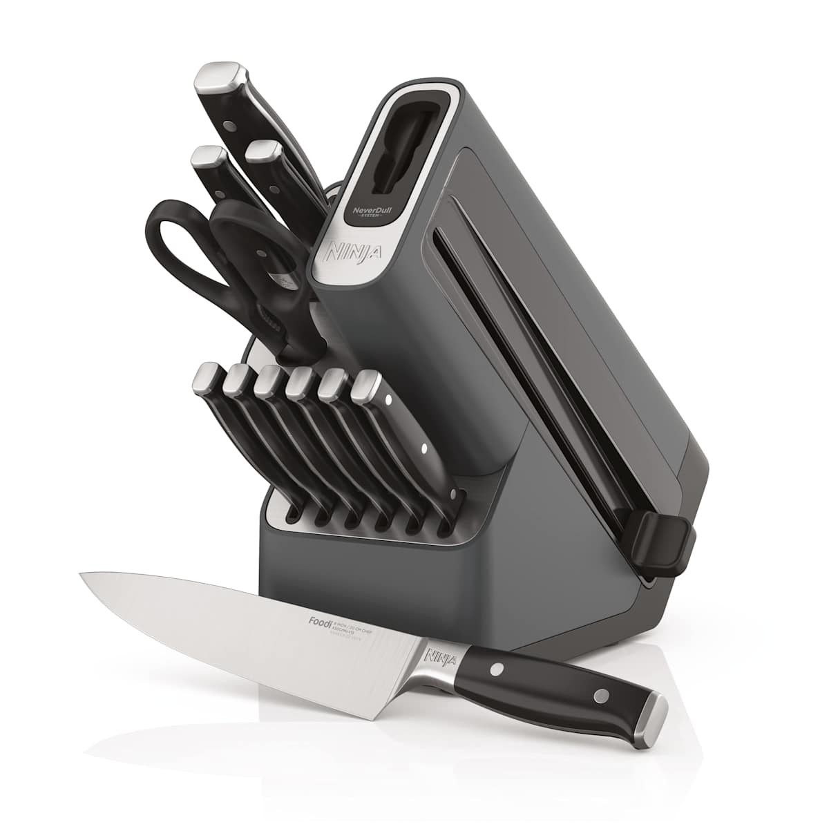 Ninja NeverDull 12-Piece Premium Knife System in Black/Gray | K32012 | SharkNinja | SharkNinja