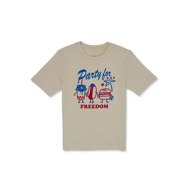 Wonder Nation Boys Americana T-Shirt, Sizes 4-18 & Husky | Walmart (US)