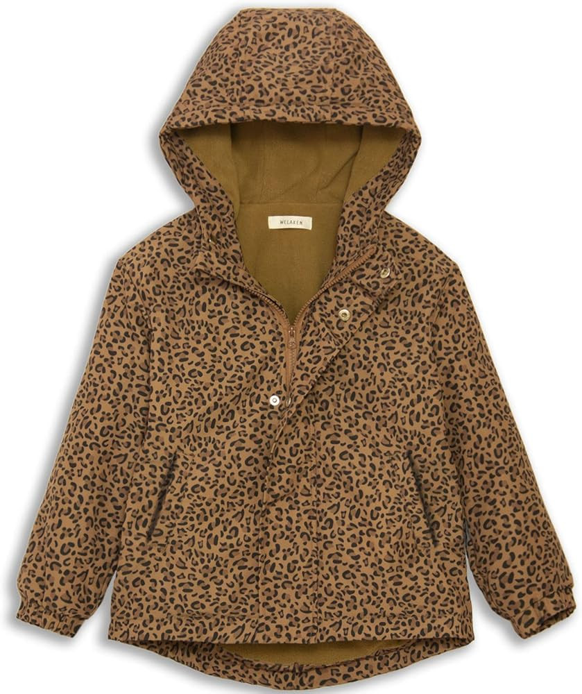 WELAKEN Fleece lined Jackets with Water-Resistance Frabic for Kid's & Toddler II Girl's Rain Jack... | Amazon (US)