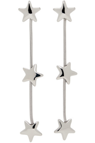 Silver Shooting Star Earrings | SSENSE