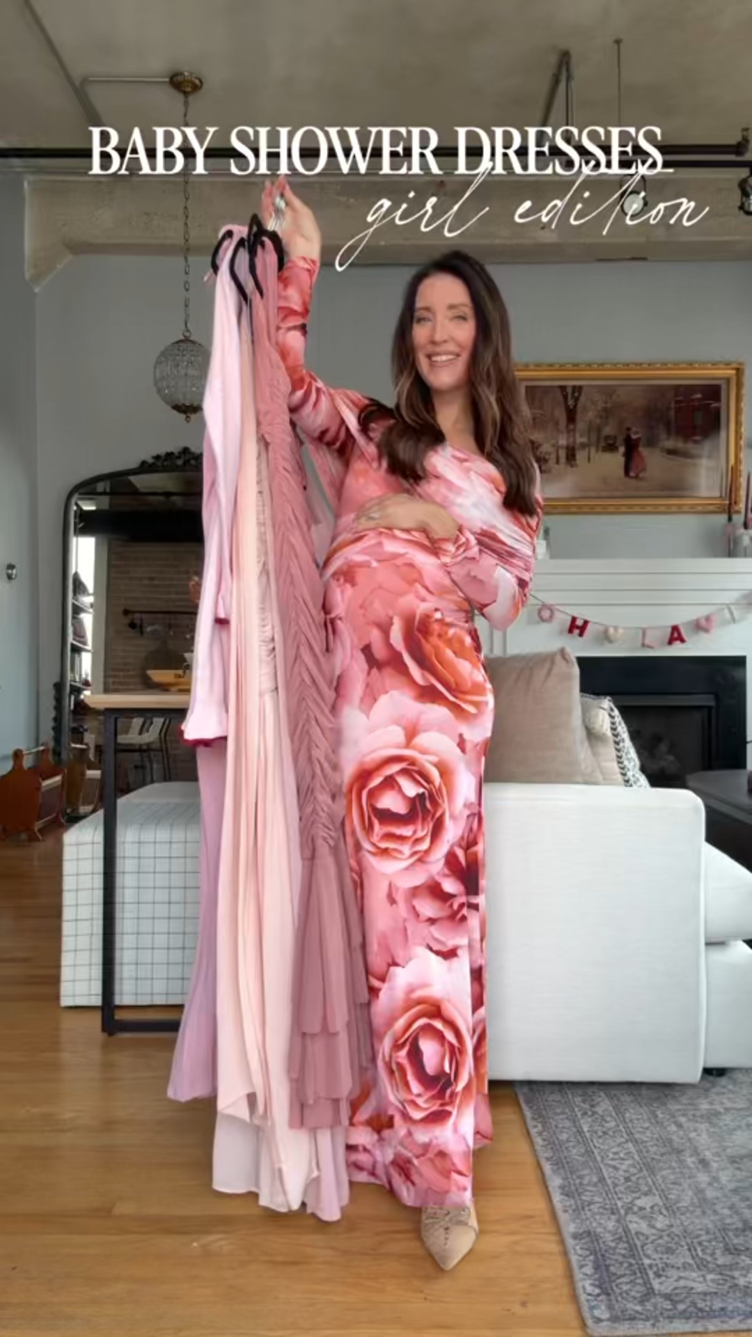 Pink baby GIRL shower dresses! Wearing a Small in all except for the Lioness (sized down XS) & Amazon (sized up L)!!

#LTKootd #LTKBaby #LTKBump