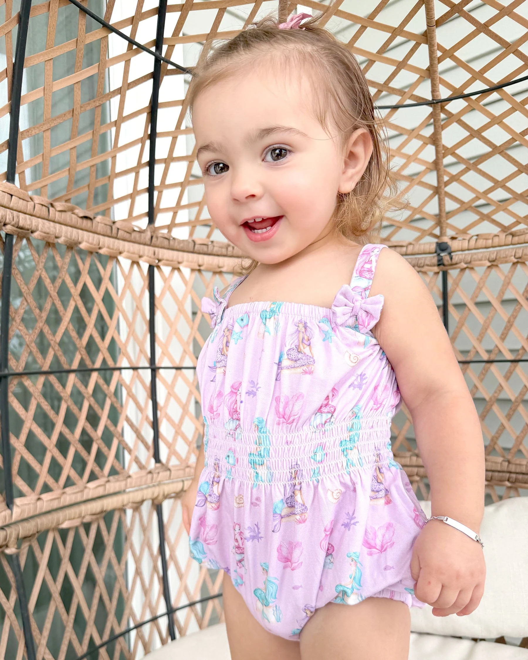 Ariella Smocked Bubble | LEV Baby