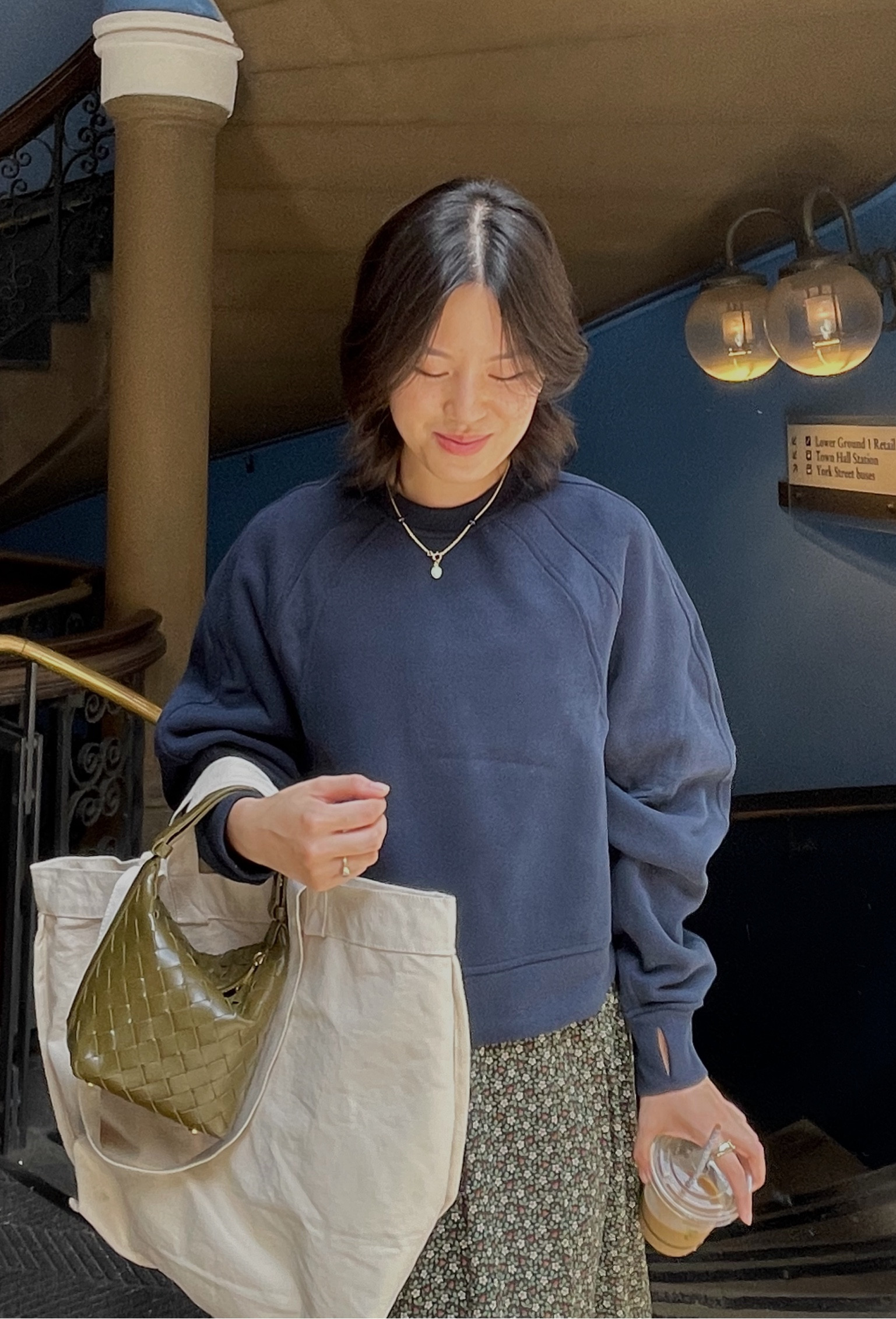 Comfy in my sweatshirt / wearing a size XS/S 