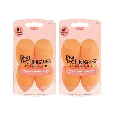 Real Techniques Miracle Complexion Beauty Sponge Makeup Blender - Orange | Target