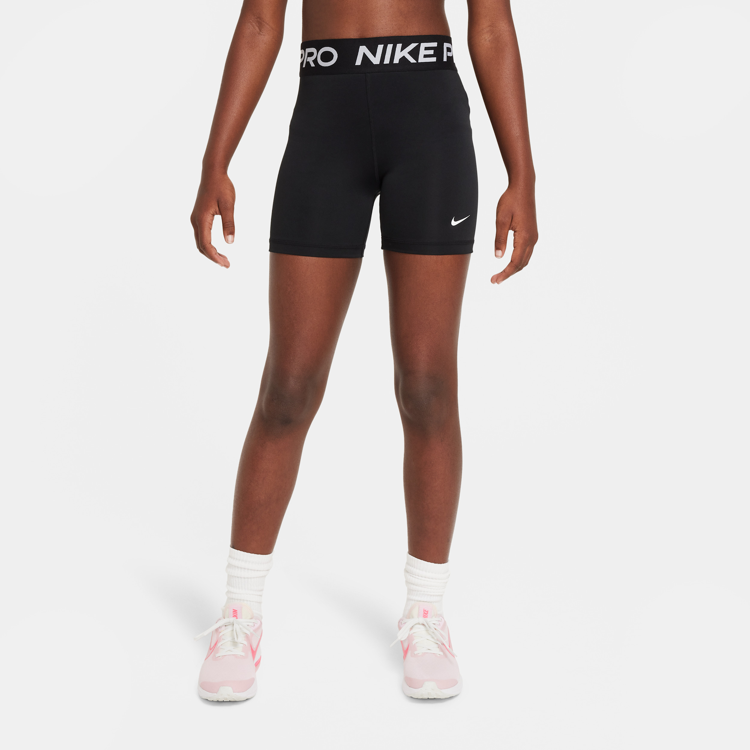 Women's Nike Pro Girls' Shorts in Black | DA1033-010 | Nike (US)