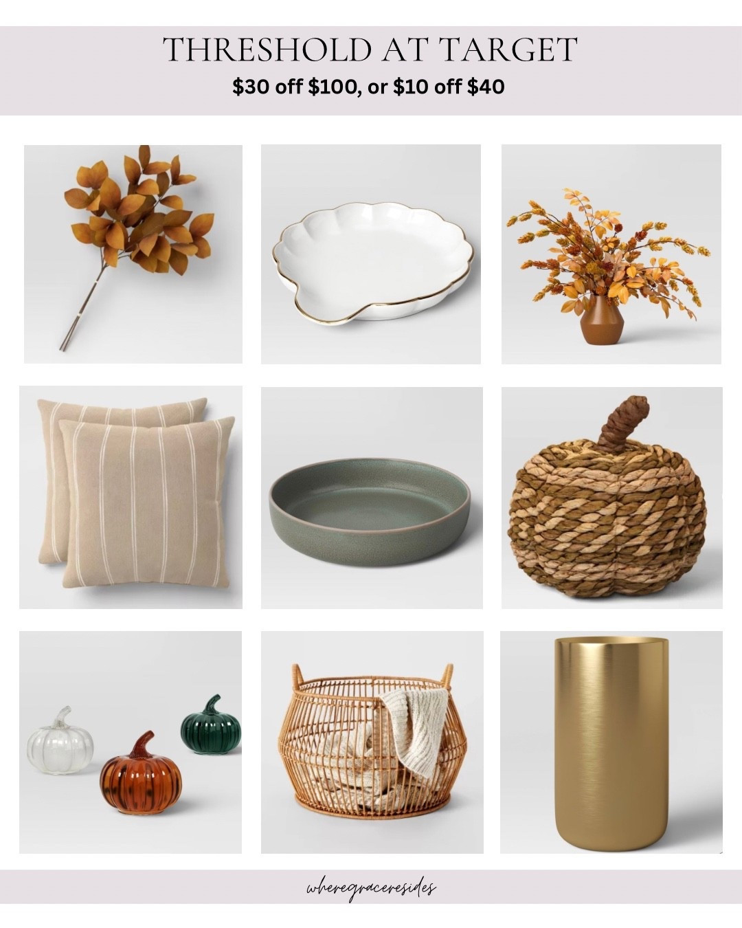 Save $30 on $100 Threshold items at Target, or save $10 on $40!

#LTKSaleAlert #LTKHome #LTKFindsUnder50