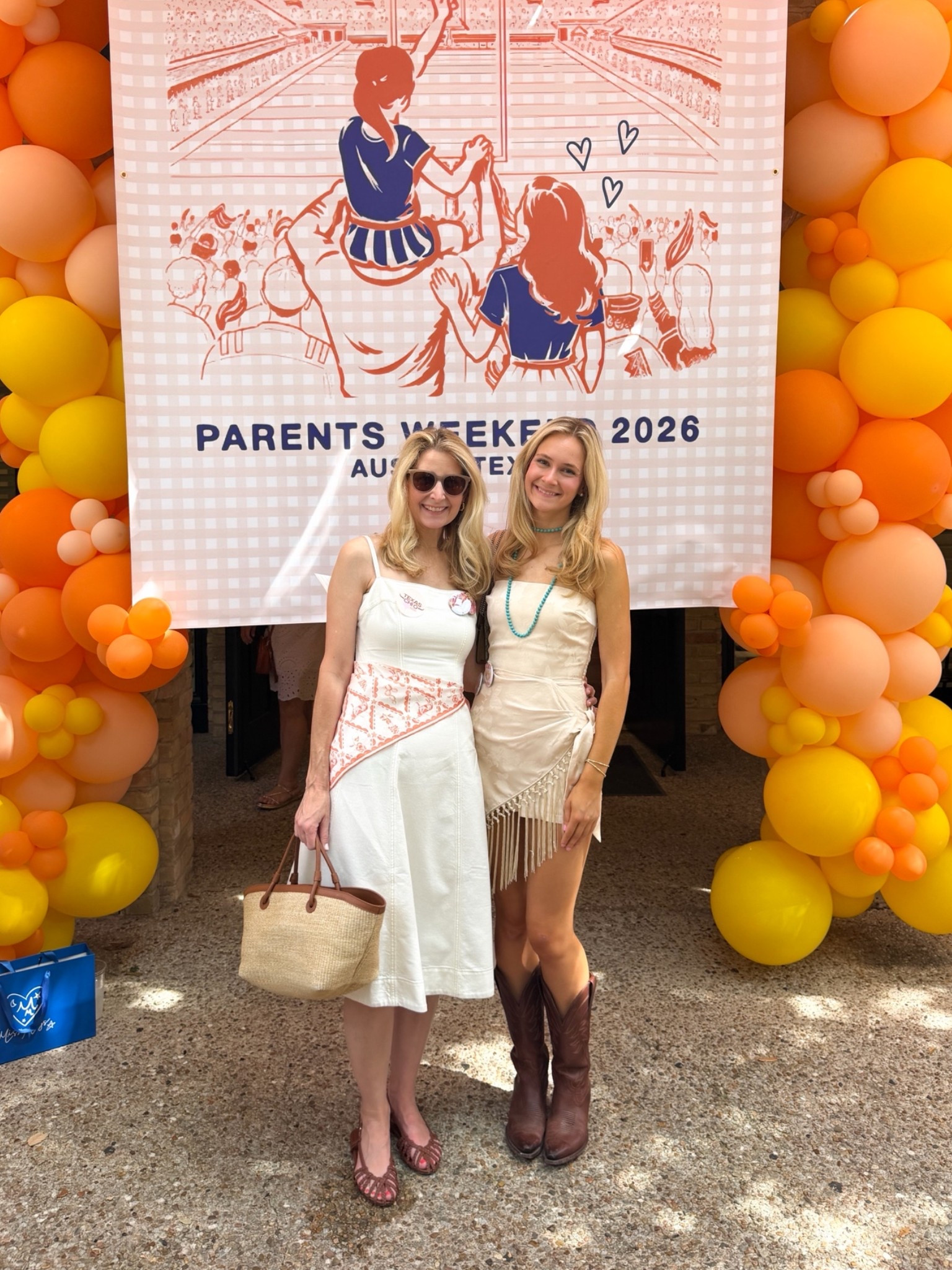 Parents weekend. College girl. Gameday.
