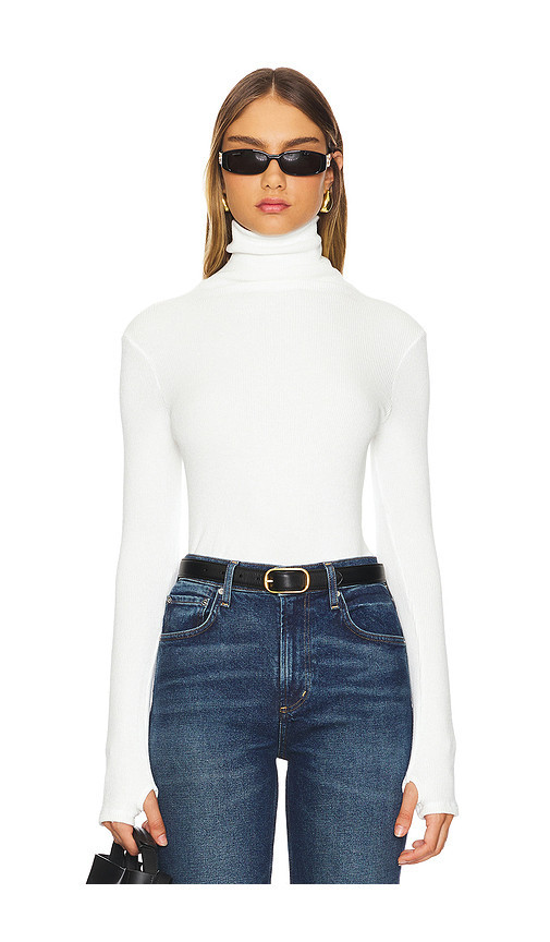 Enza Costa Knit Turtleneck in White. Size S. Also in XS, M, XL. | Revolve Clothing (Global)