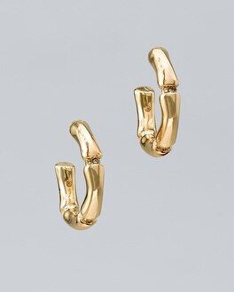 Bamboo Hoop Earrings | White House Black Market