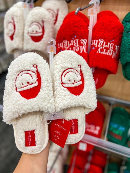 Wondershop at Target Christmas / Holiday Slippers for the whole family. Perfect slippers for cozy morning paired with family matching pajamas. Oh how I love everything Christmas so much. Perfect gift idea. 

#slippers #christmas #santa #smileyface #target #targetminis #styletip 

#LTKstyletip #LTKshoecrush #LTKGiftGuide