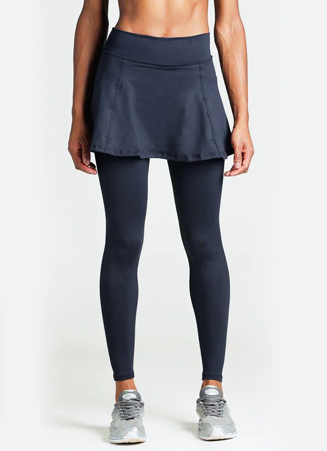 Skirted Legging (Black) | Dona Jo Inc.