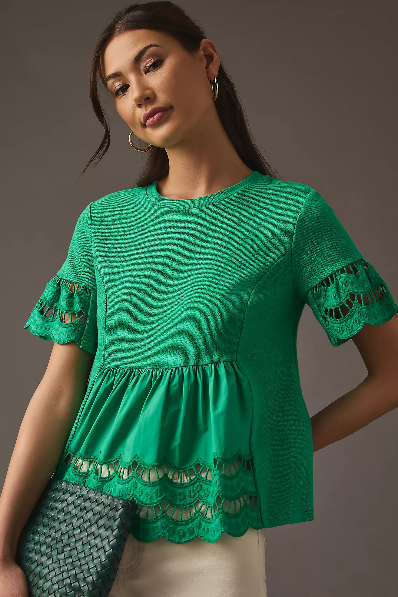 English Factory Eyelet Top | Anthropologie (US)