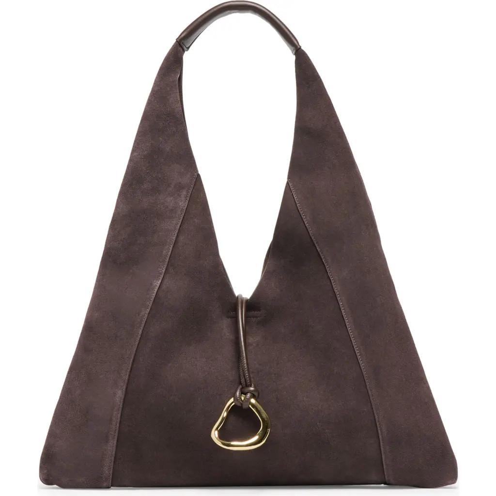 Dolce Vita Malin Suede Hobo Bag in Chocolate at Nordstrom | Nordstrom
