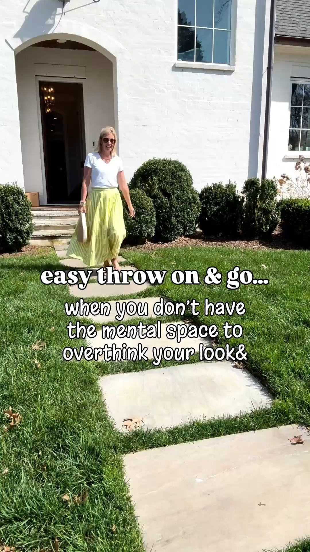 You will be walking on sunshine when you step out in any of these looks! It’s amazing what wearing a little color will do for your mood & put a little pep in your step. 
Skirt & White Tee - xs
Dresses - xs 
White Set - xs top & small shorts
Sandals - 38 tts


#LTKmomlife #LTKdayinmylife #LTKspring
