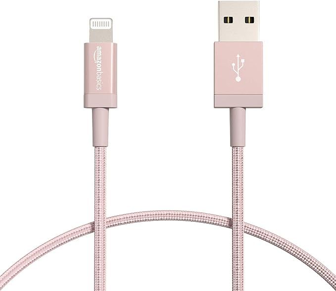 Amazon Basics Nylon USB-A to Lightning Cable Cord, MFi Certified Charger for Apple iPhone, iPad, ... | Amazon (US)