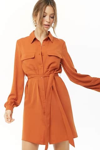 Long Sleeve Shirt Dress | Forever 21 (CA)
