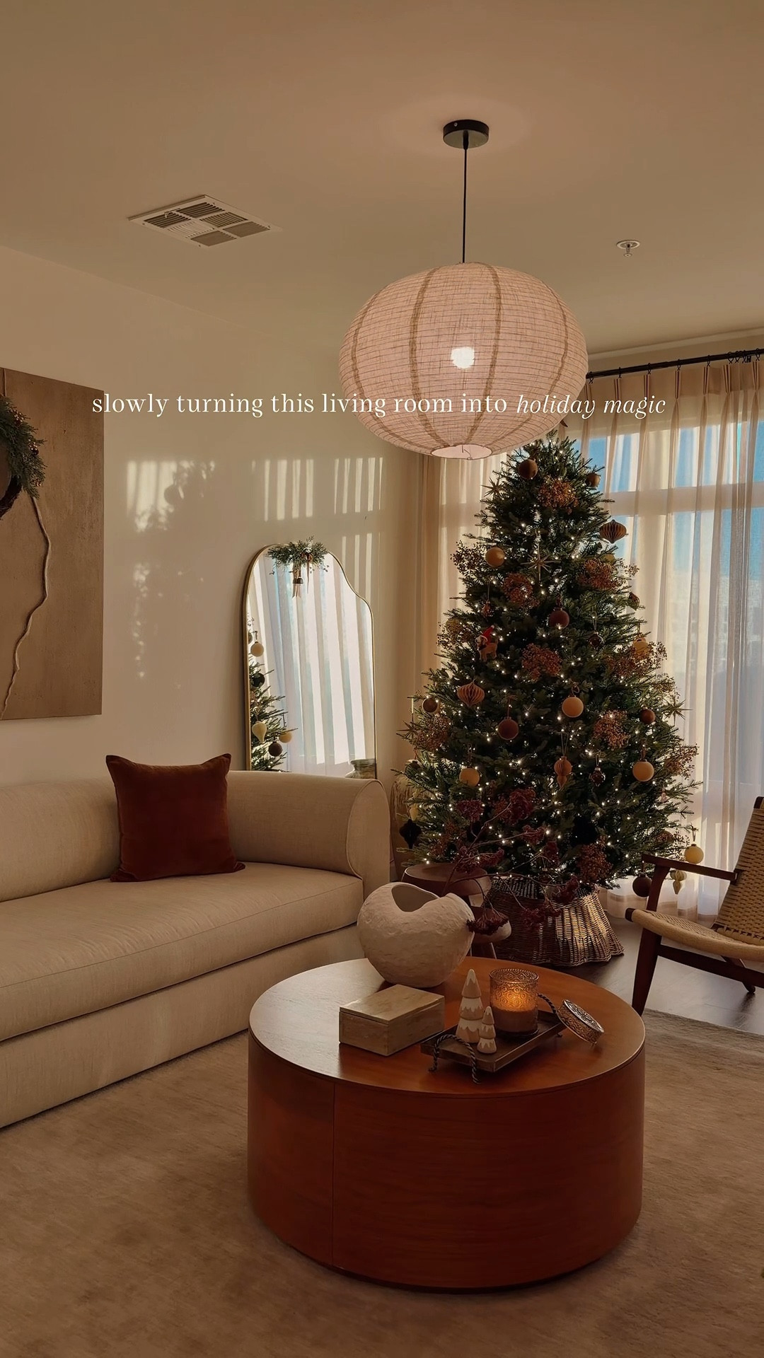 Living room refresh 
up to 30% off for Black Friday

- minimal couch (sergio sofa,96”W, talc performance linen)
- brass lamp
- chestnut velvet pillow
- sangria bow garland

#holidayvibes #christmasvibes

#LTKHome #LTKCyberWeek #LTKHoliday