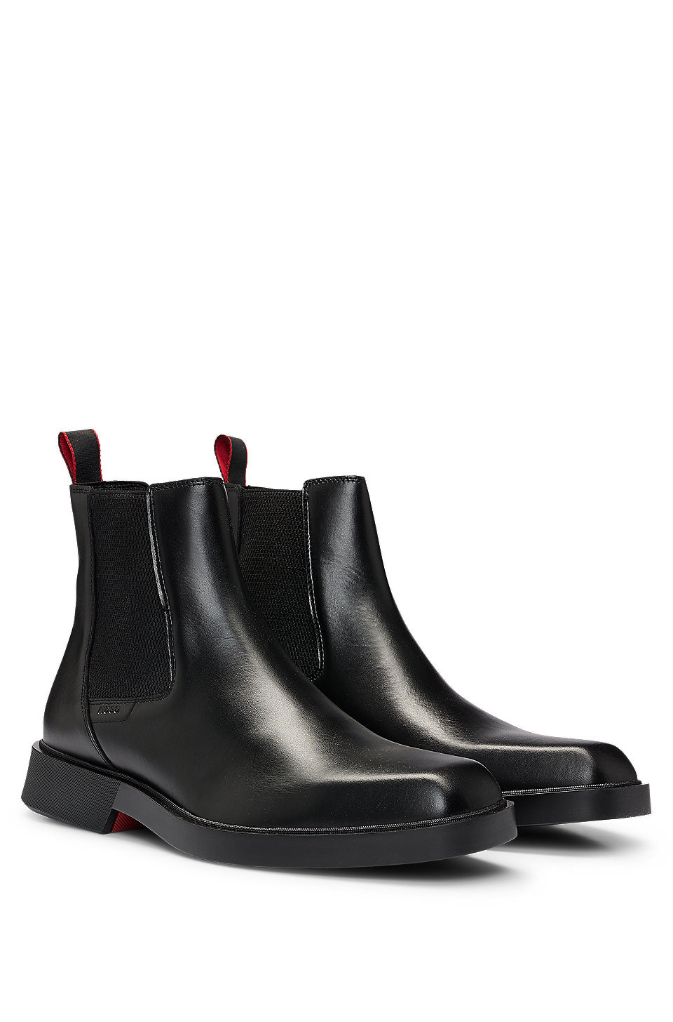 Nappa-leather Chelsea boots with logo detail | Hugo Boss (UK)