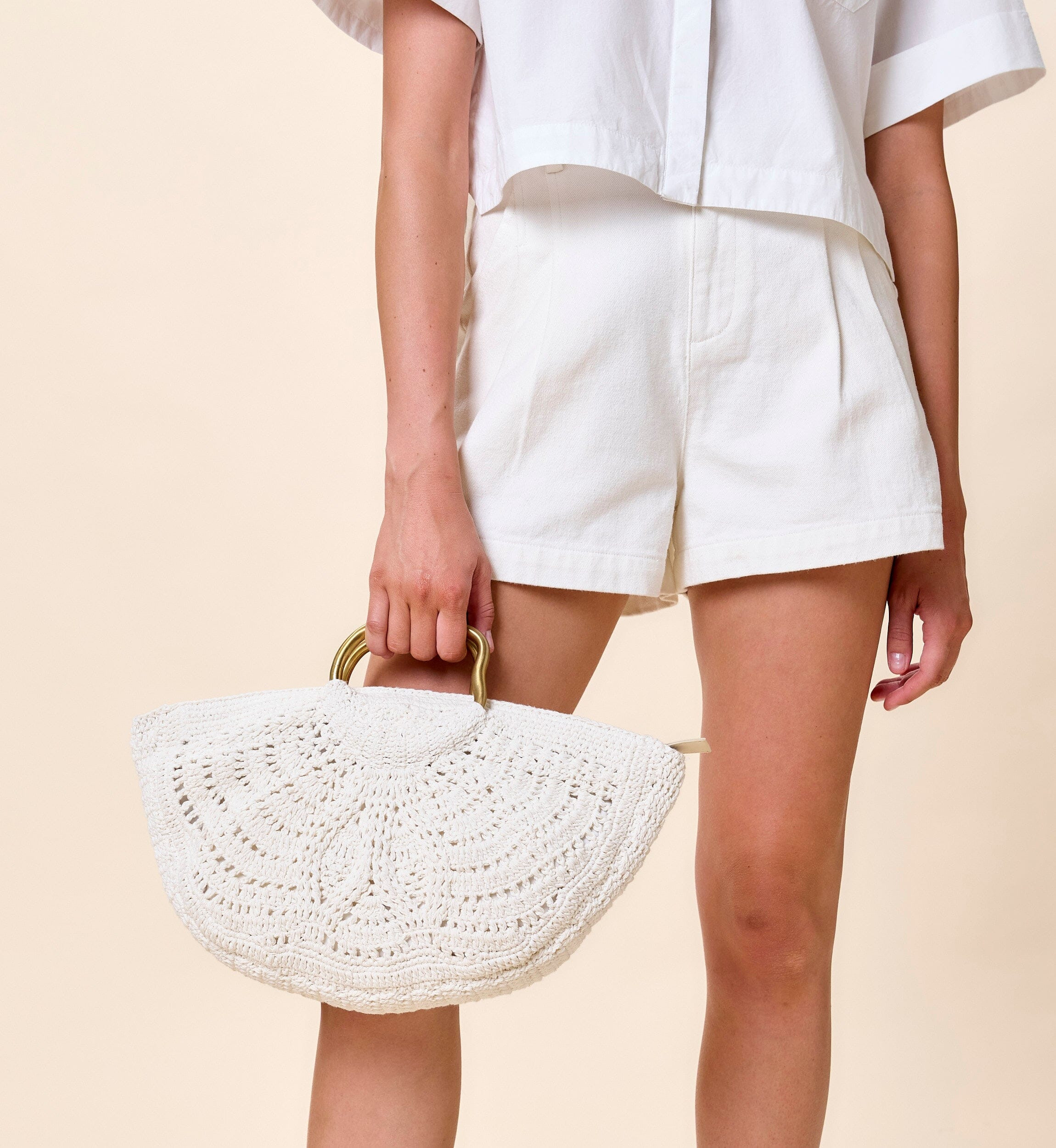 Ora Crochet Bag | Ivory | Cleobella