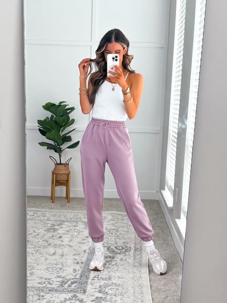 ✨These pants remind me so much of a premium brands! They’re made so well and the material is super soft! 

✨Multiple colors in both

✨Wearing a size xsmall in both. Suggest sizing down if inbetween sizes. 

✨Top has a built in bra! Wearing a small. Fits true to size. 

#athleisure #amazonfinds #joggers #LTKMostLoved

#LTKstyletip #LTKfitness