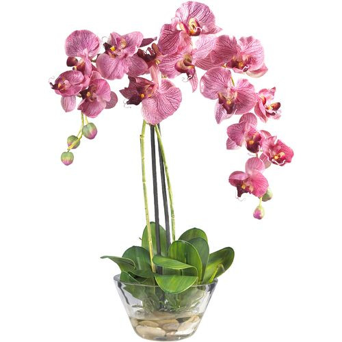 18" Faux Orchid Flower Arrangement - Purple | One Kings Lane